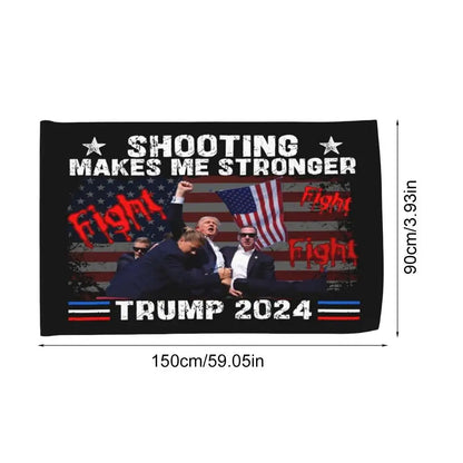 Trump 2024 Flag "Shooting Makes Me Stronger" or "I Stand With Trump" 3 x 5 FT (2 Design Styles)