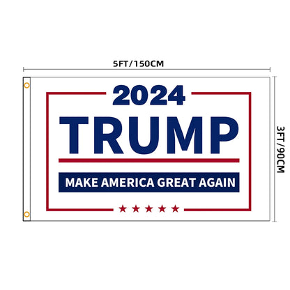 2024 Trump Flag MAGA "Make America Great Again" Single-Sided (3 available sizes)