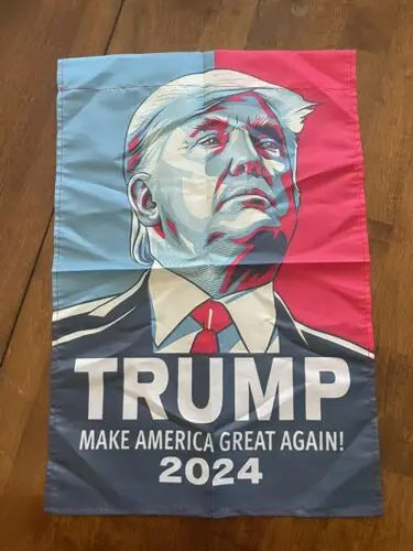 Trump MAGA 2024 Presidential Election 28" x 40", 12" x 18" Single Sided Garden Flag Lawn Make America Great Again Donald