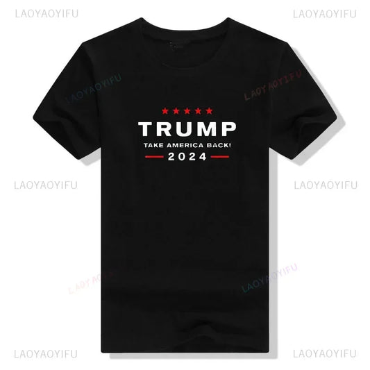 Donald Trump 2024 "Take America Back" T-Shirt Presidential Donald Trump Tee Shirts 2024 (Black, White)