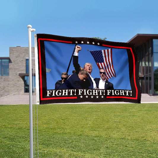 3x5 FT Trump Flag "Iconic Photo" 2024 Republican Presidential Election American USA (2 Styles/Designs)