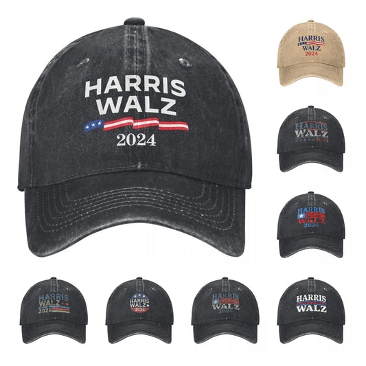 Harris Walz Hat for 2024 Presidential Election Waltz Kamala Adjustable Baseball Cap Tim