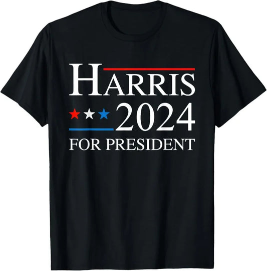 Kamala Harris T-Shirt 2024 For President Election Campaign Tee (4 Colors)